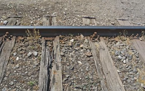 Rotting sleeper Stock Photos