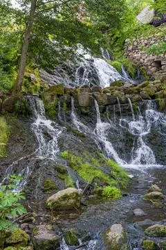 Rottle Vattenfall Waterfall in Sweden Foto stock