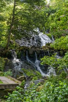 Rottle Vattenfall Waterfall in Sweden Stock Photos