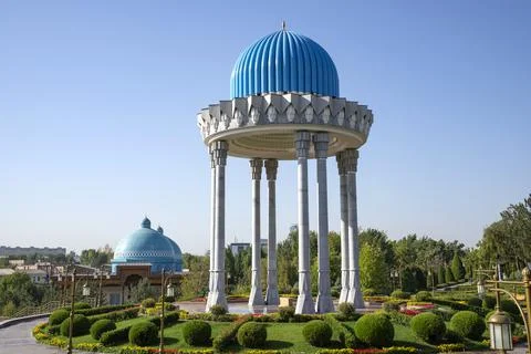 Rotunda in the memorial complex "In Memory of victims of repression". Tashkent Stock Photos