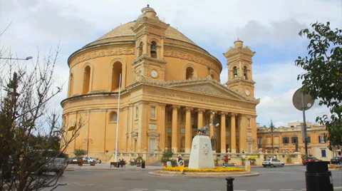 Rotunda of Mosta Stock Footage 37305329