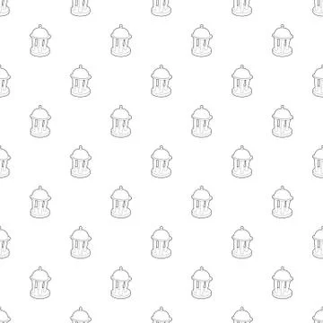 Rotunda pattern vector seamless Illustrazione stock