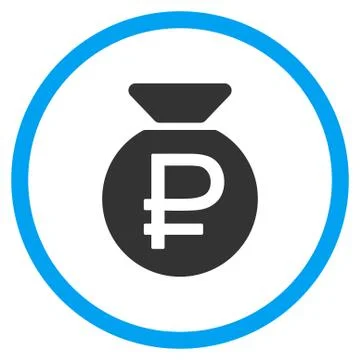 Rouble Fund Icon Stock Illustration