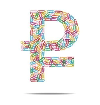 Rouble symbol clips Stock Illustration