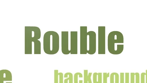 Rouble Tag Cloud Animated Isolated Video stock 107232895