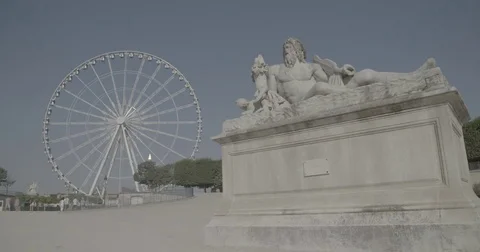 Roue de Paris Ferris Wheel / Paris, France - 4K Stock Footage 69726798