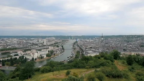 Rouen cityscape Stock Footage 173560422