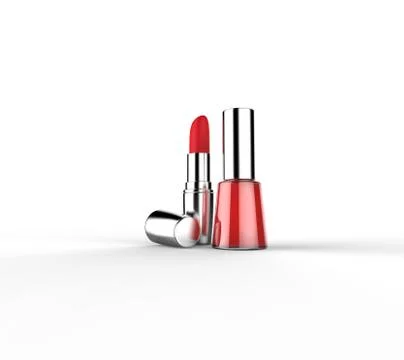 Rouge and nail lacquer Illustrazione stock