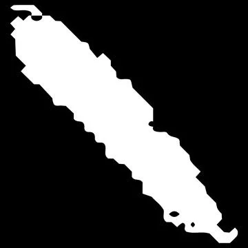 Rough abstract white chalk line, brush stroke, marker, childish scribble. Stock Illustration