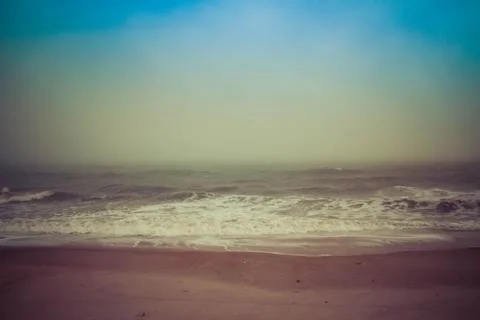 Rough Atlantic Seas 库存照片