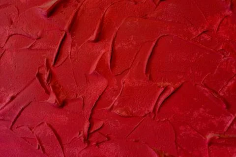 The rough background texture red color. facade plaster Stock Photos