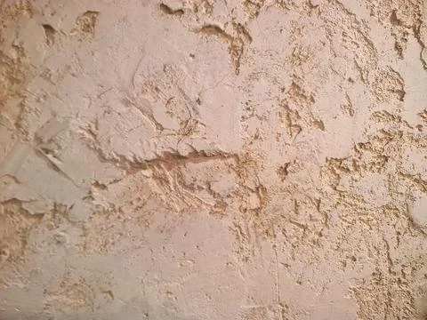 Rough Beige Plaster Wall Texture Background Stock Photos