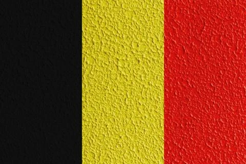 Rough Belgium flag. Stock Illustration
