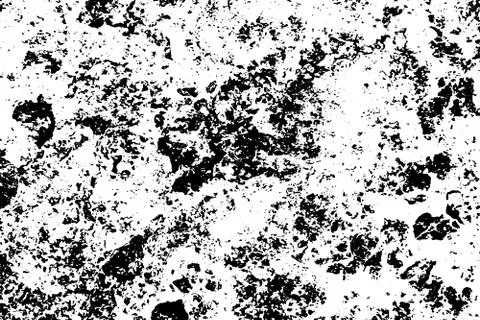 Rough Black and White Texture Vector. Abstract Textured Effect. Stock Illustration