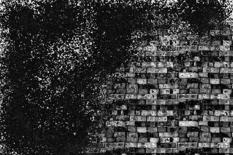 Rough black and white texture . Distressed overlay texture Stock Illustration