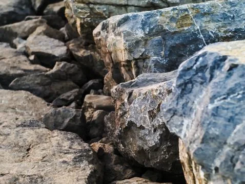 Rough bluish grey stone texture Stock Photos