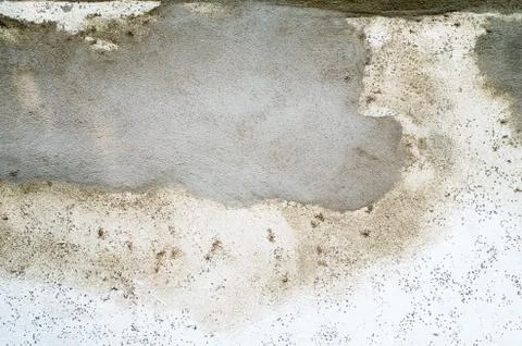 Rough, botched, putty, cement wall Stock Photos