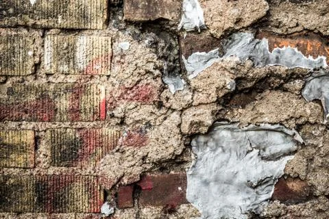 Rough brick wall Stock Photos