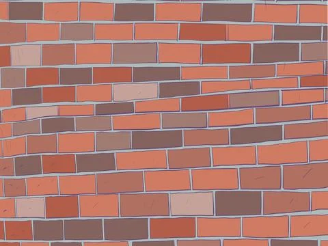 Rough brick wall. Pressure and deadlock. Pop Art Retro Stock Illustration