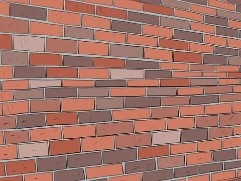 Rough brick wall. Pressure and deadlock. Pop Art Retro Stock Illustration