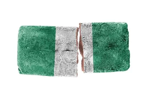 Rough broken brick Ilustración de archivo