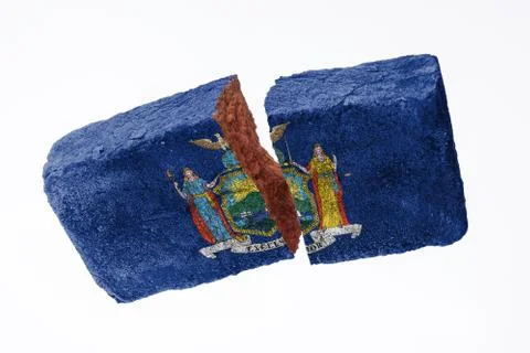 Rough broken brick Ilustración de archivo