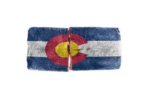 Rough broken brick Ilustración de archivo