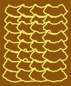 Rough Brown Squares Stock Illustration