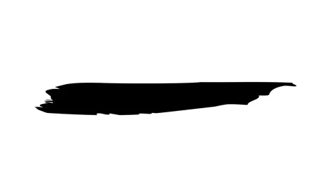 Rough Brush Stroke Video Transition animation. Vídeos de archivo 336628509