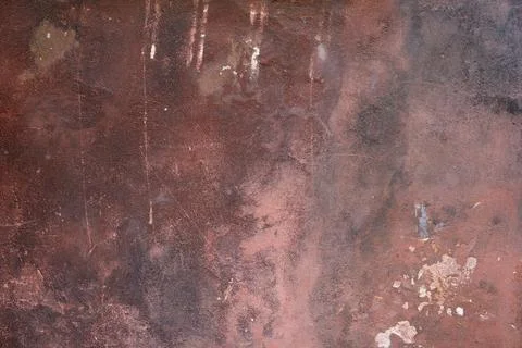 Rough burgund plastered wall with tiny cracks Stock Photos