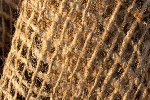Rough Burlap Texture Background - Woven Hessian Jute Sack Cloth Stock Photos