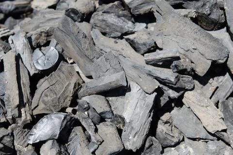 Rough charcoal texture Stock Photos