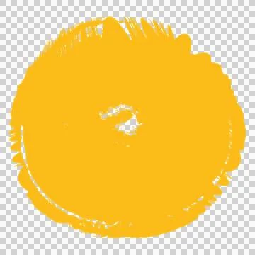 Rough Circular Black Ink Stain circle edges texture Stock Illustration