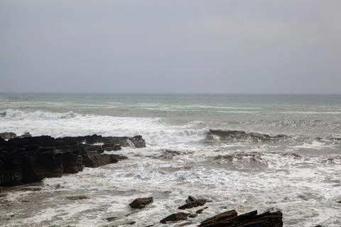 A rough coast Stock Photos