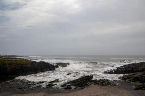 A rough coast Stock Photos