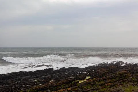 A rough coast Stock Photos