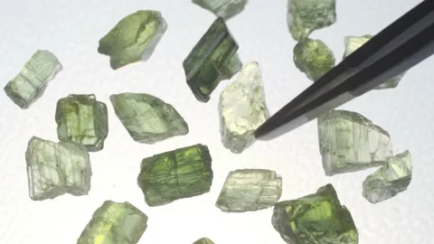 Rough Colombian emerald raw gemstone gem Stock Footage 151502181