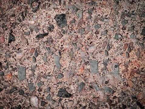 Rough Concrete Aggregate Surface Close Up Texture Stock Photos