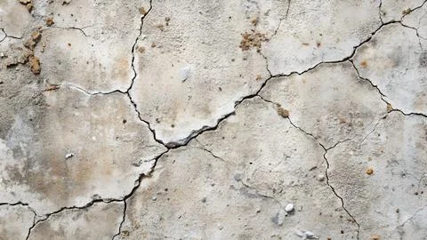 Rough Concrete Texture with Cracks and Imperfections Stock Photos