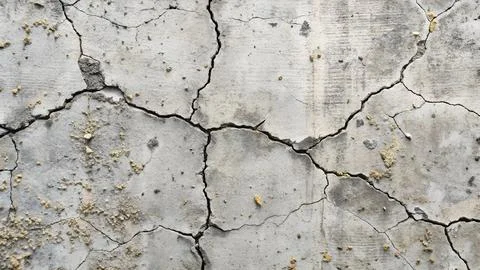 Rough Concrete Texture with Cracks and Imperfections Stock Photos