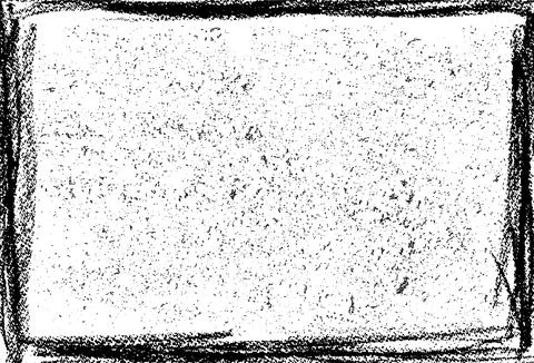 Rough crayon smear frame with creative splash effect. Freehand mark like a Stock Illustration