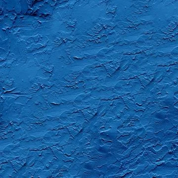 Rough dark blue plaster applied to the wall surface Stock Photos