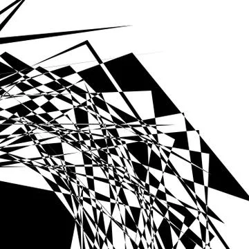 Rough, edgy geometric texture. Abstract black and white illustration 库存插图