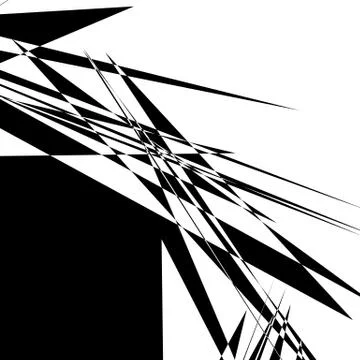 Rough, edgy geometric texture. Abstract black and white illustration Stockillustratie