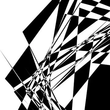 Rough, edgy geometric texture. Abstract black and white illustration Illustrazione stock