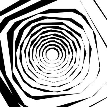Rough, edgy textured geometric element. Abstract black and white shattered sh Stock Illustration