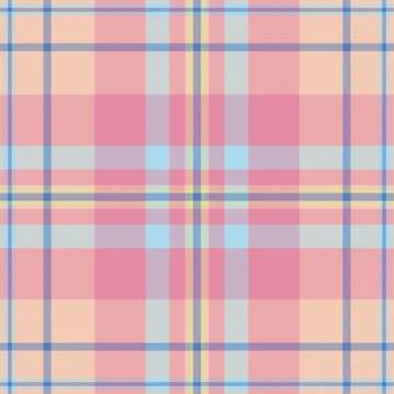 Rough fabric plaid pattern, realistic background vector tartan. Industry se.. Illustrazione stock