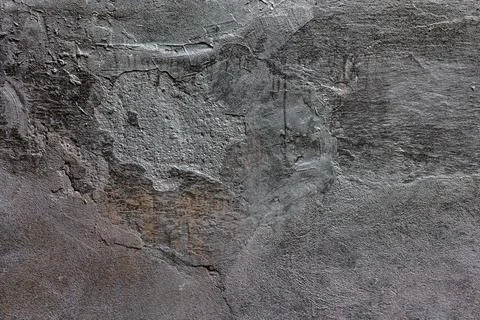 Rough flat silver painted wall texture and background Photos