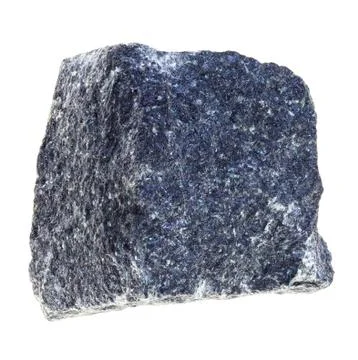 Rough Gabbro stone on white Stock Photos