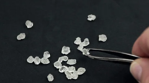 Rough gemstones Stock Footage 34434643